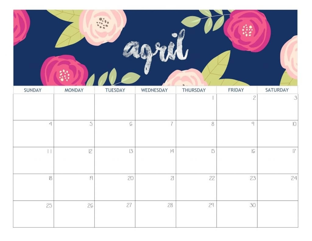 Free 2021 Cute Calendar