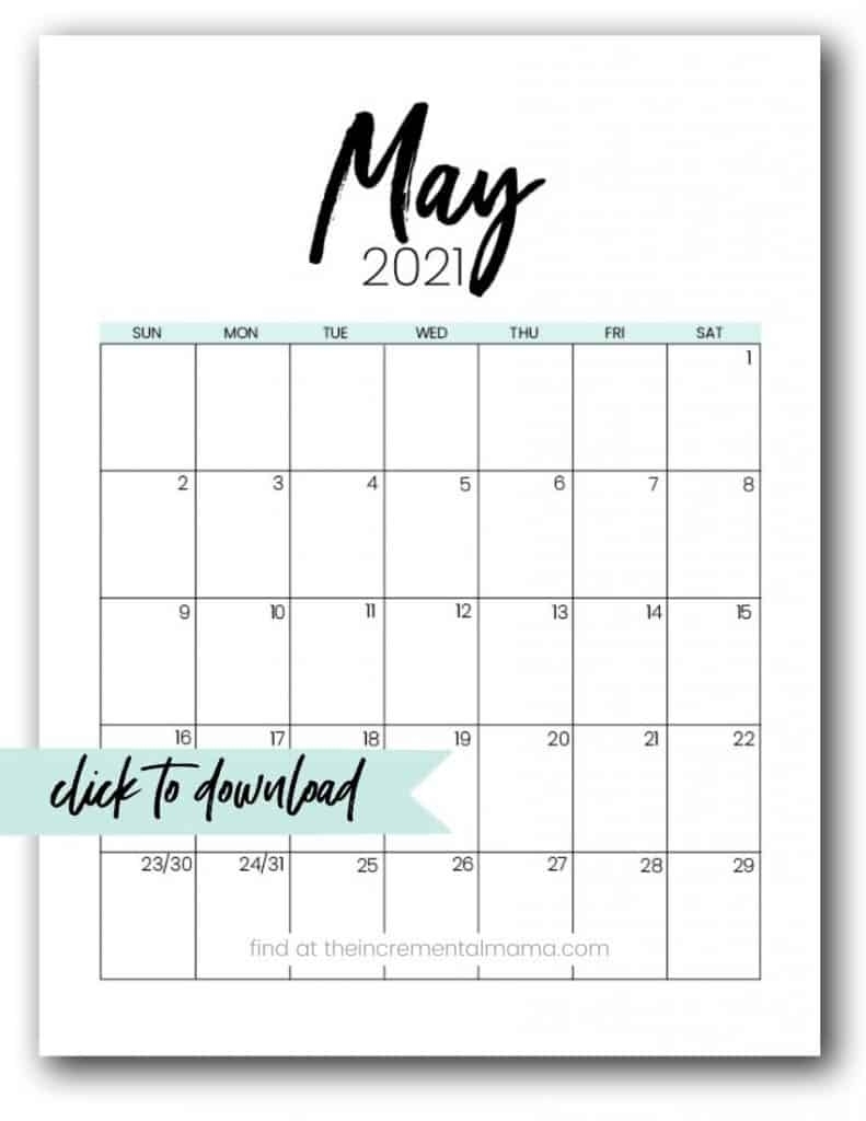 Free 2021 Monthly Calendar Printable Pdfs - The