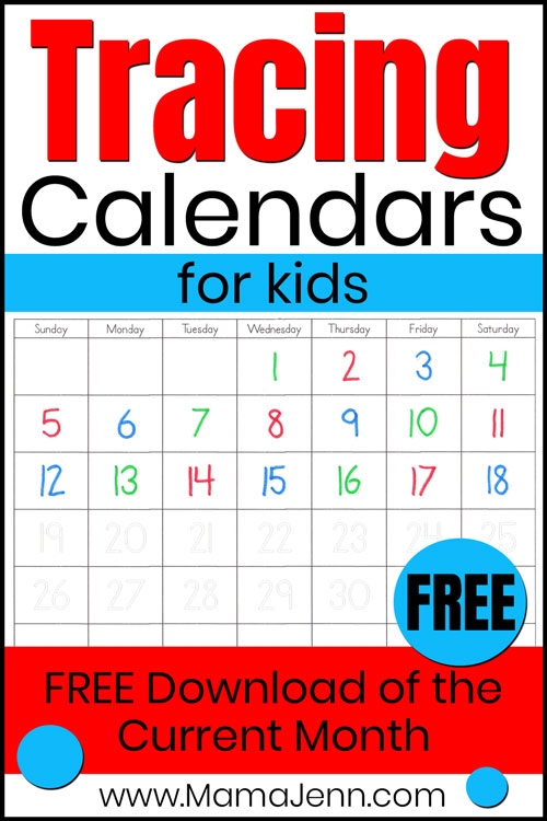 Free Calendars For Kids | Mama Jenn | Kids Calendar, Free