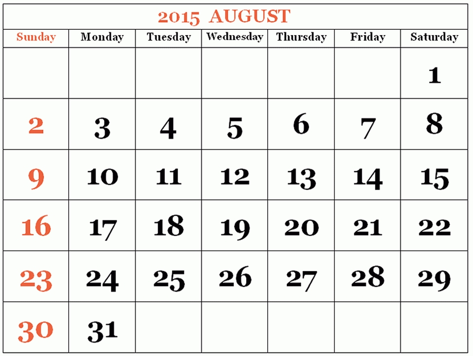 Free Printable Calendar 2021: Free Printable Calendar August