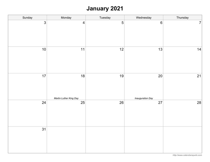Free Printable Calendars - Calendarsquick