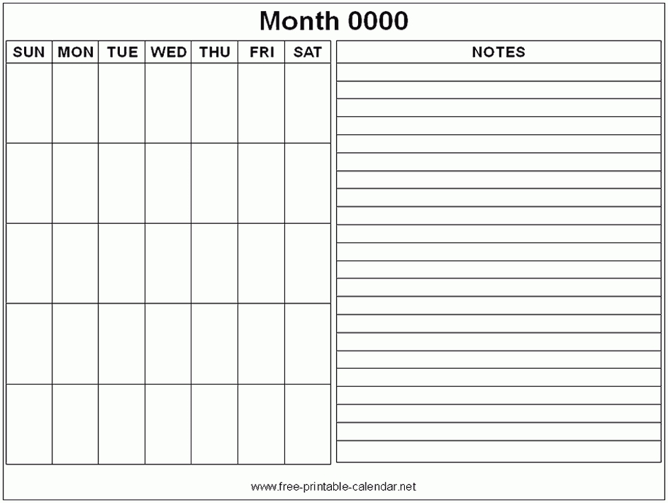Free Printable Monthly Calendars - Google Search | Monthly