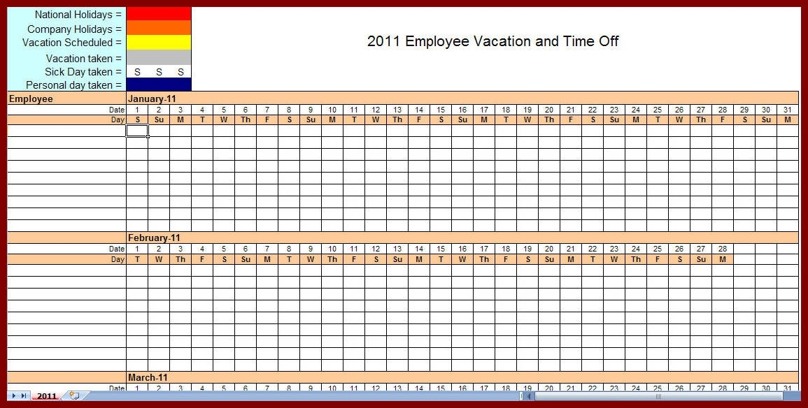 Free Work Schedule Template Monthly - Printable Schedule
