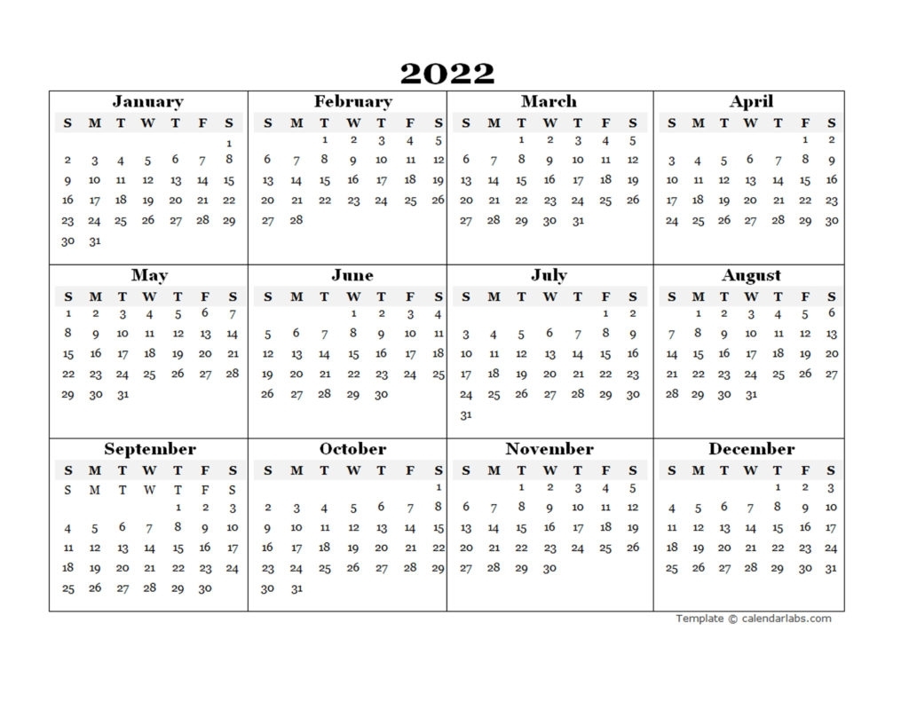 Google Free Printable Calendar 2022 - 2021 Printable Calendar