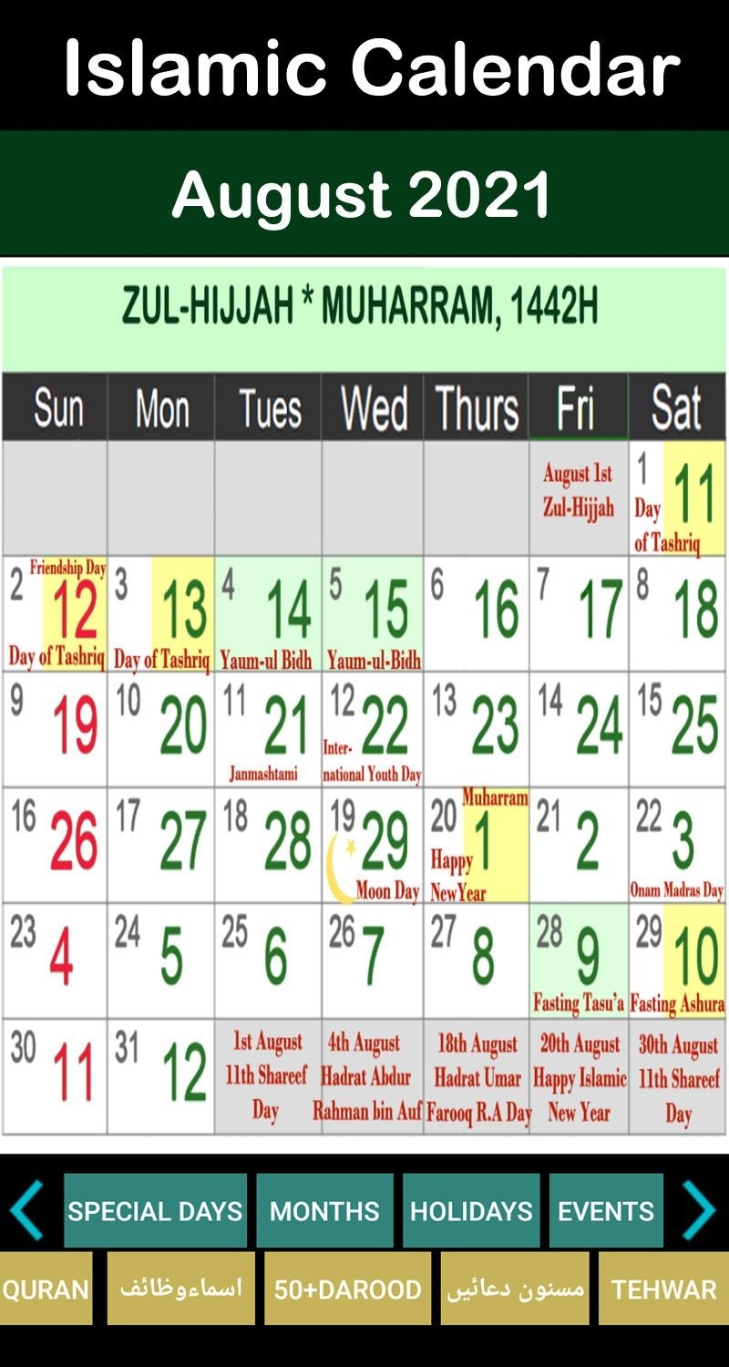 Islamic Hijri Calendar 2021 For Android - Apk Download