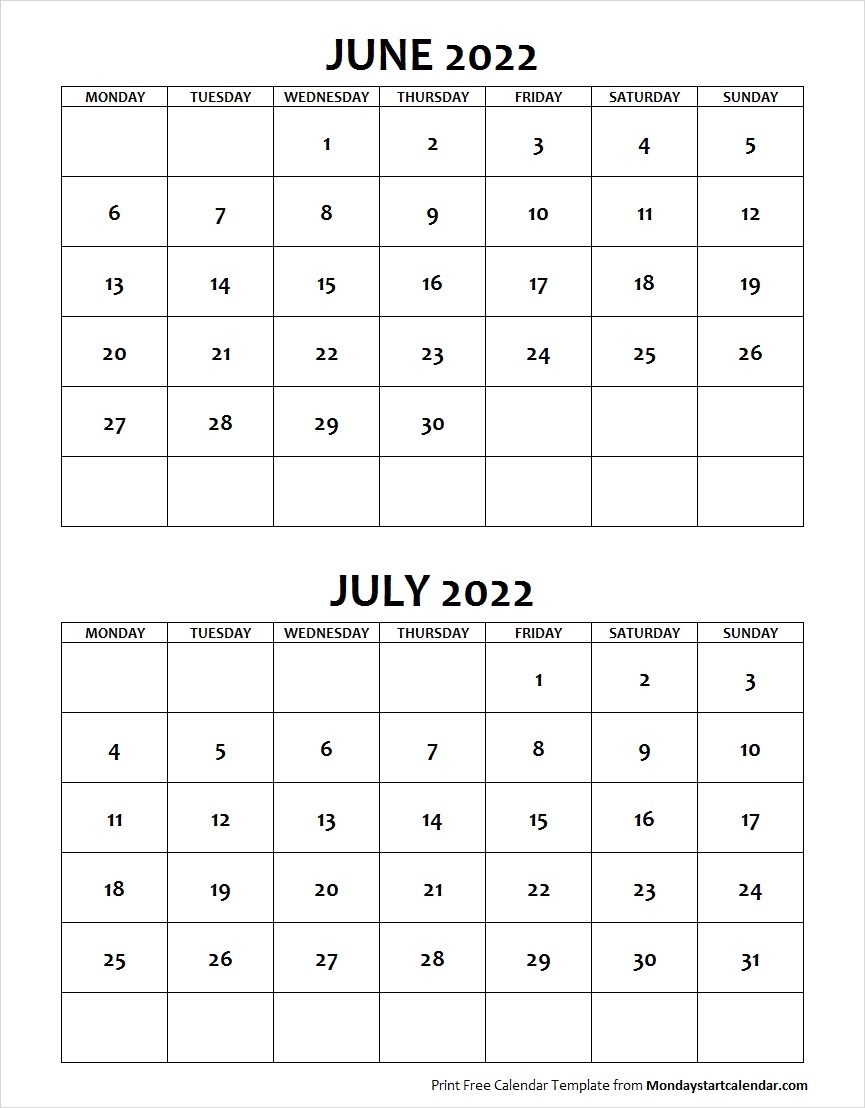 July Calendar Archives - Page 12 Of 13 - Monday Start Calendar