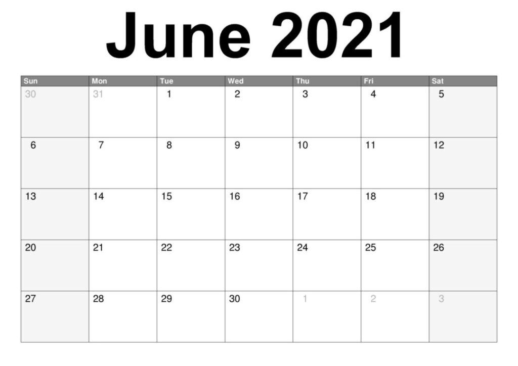 June 2021 Calendar | Free Printable Calendar With Holidays