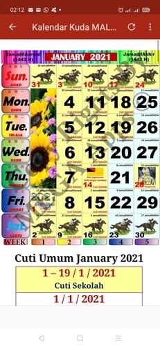 Kalendar Kuda Malaysia - 2021 For Android - Apk Download