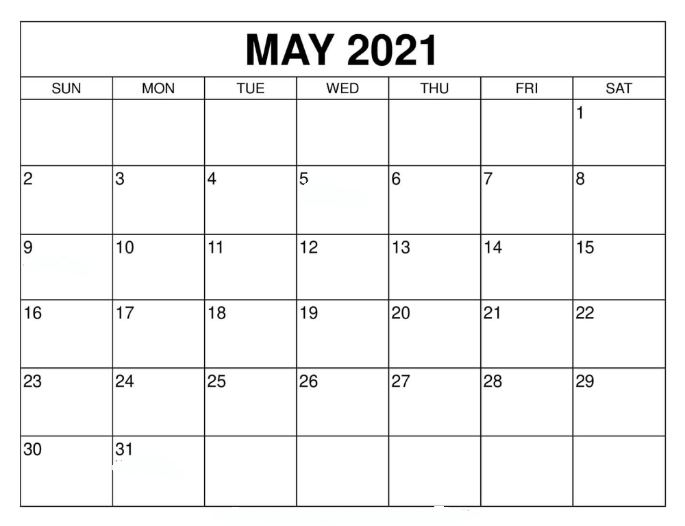 May 2021 Calendar With Holidays - Thecalendarpedia