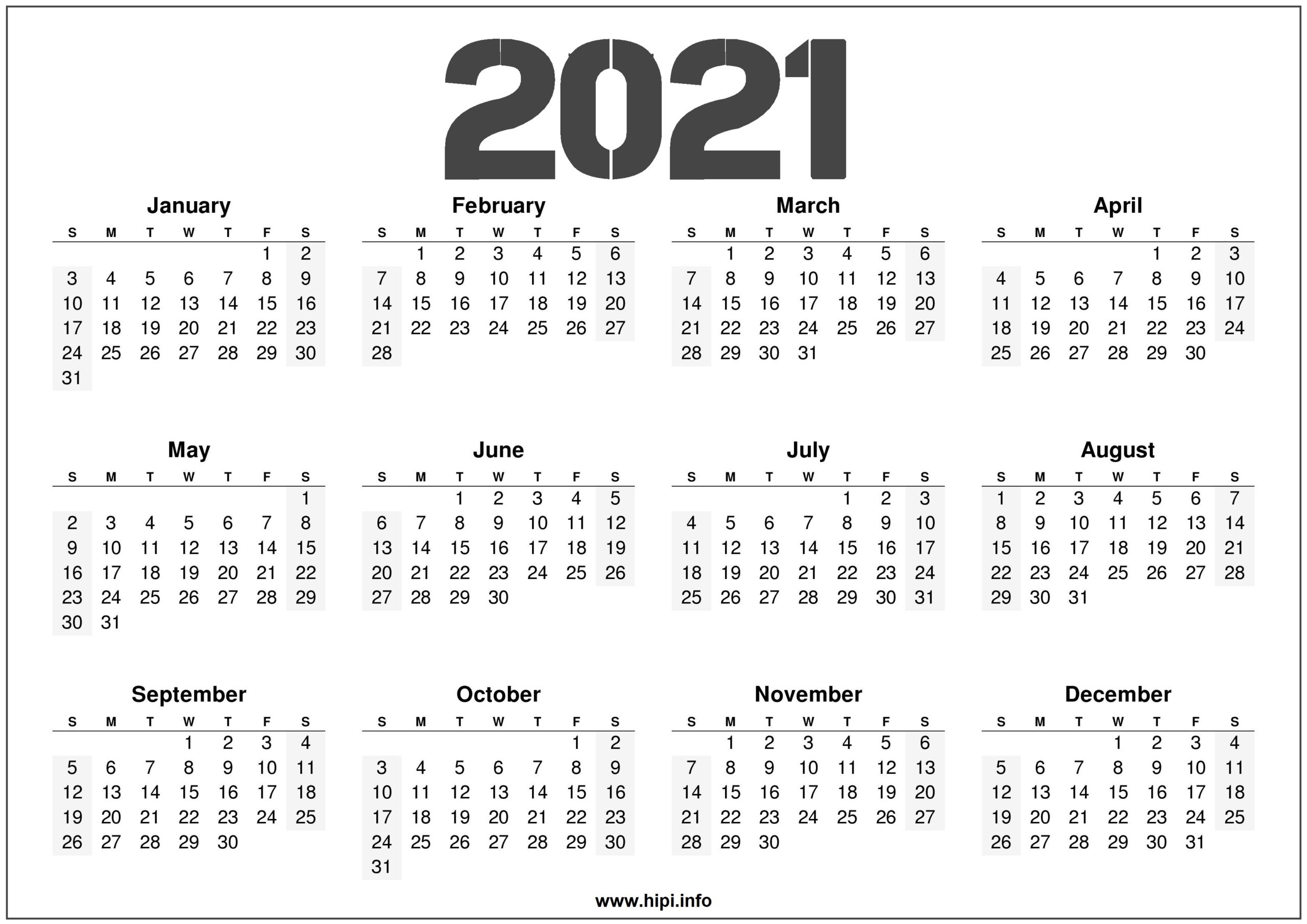 Monthmonth 2021 Calendar | Christmas Day 2020