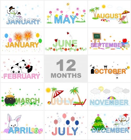 Months Of The Year Printable Visual Aid | Teaching