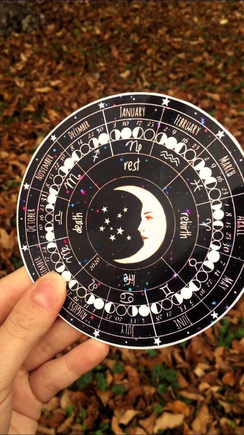 Moon Calendar 2021 Lunar Calendar Zodiac Calendar | Etsy