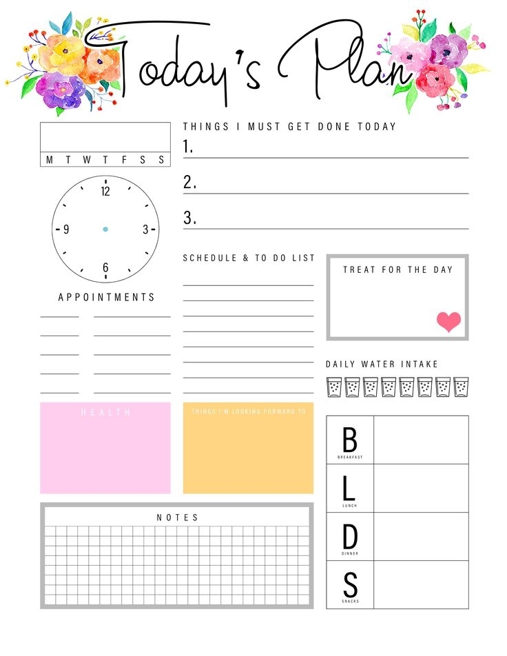 Pintrentlinda2014 On Binder Printables | Daily Planner