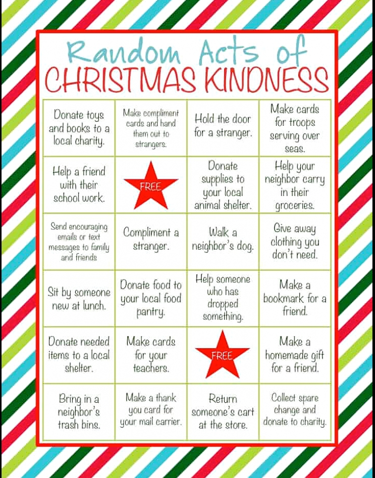 Kindness Calendar 2021 For Kids | Month Calendar Printable