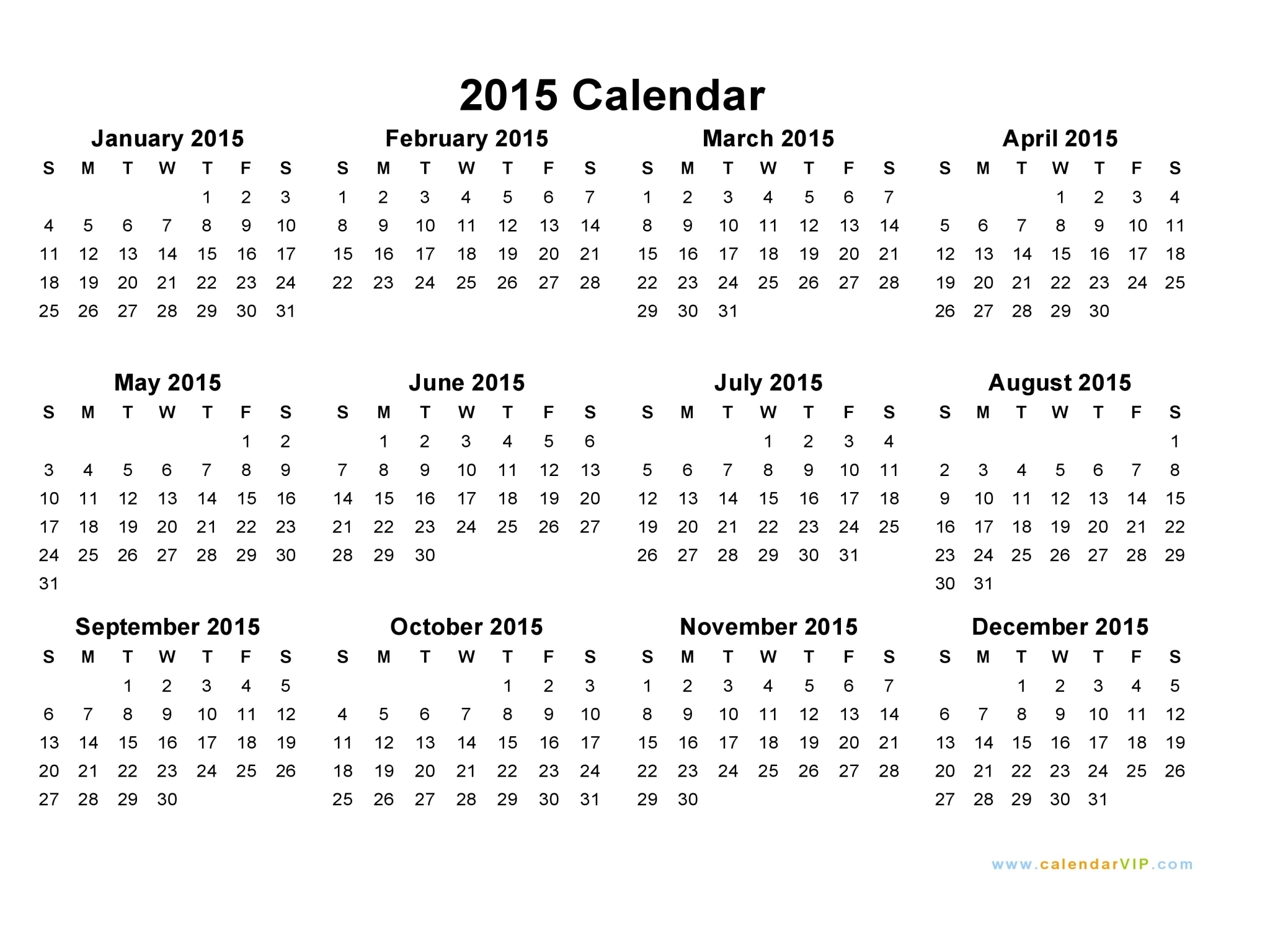 Printable Calendar - Fotolip