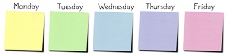 Printable Calendar Template : Monday Through Friday