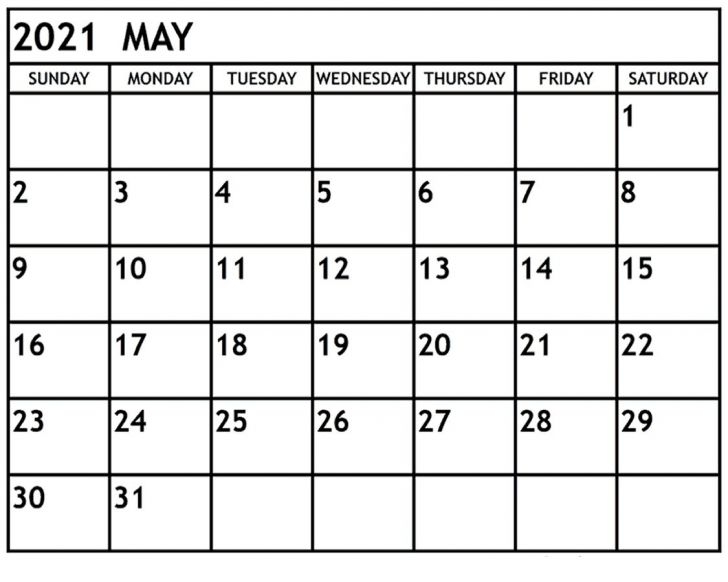 Printable Editable Calendar 2021 For Good Grades