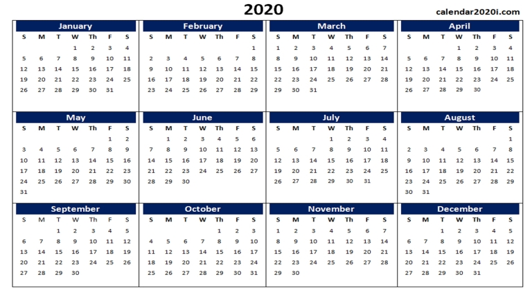 Printable Google Calendar 2020 Month Calendar Printable