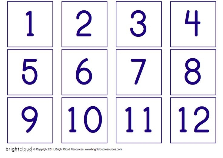 Printable+Numbers+1+20 | Printable Flash Cards, Number