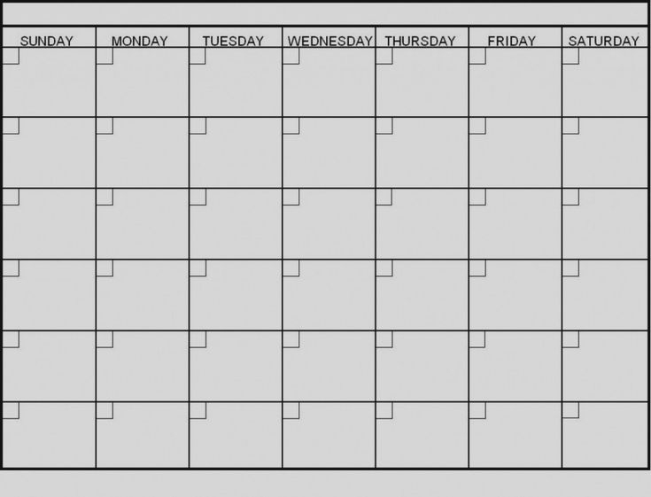 Remarkable Blank 6 Week Calendar Printable In 2020 | Blank
