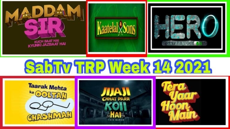 Sabtv Trp Week 14 2021 , Tmkoc, Baalveer, Wagle, Hero