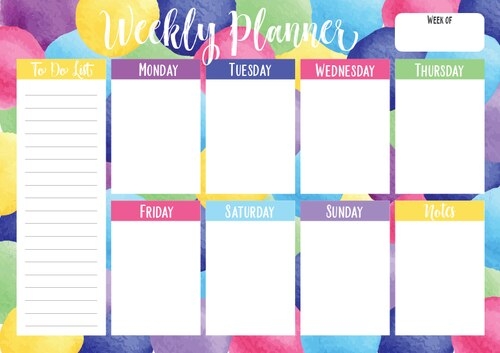 Schedule Template Monday Through Friday The Modern Rules