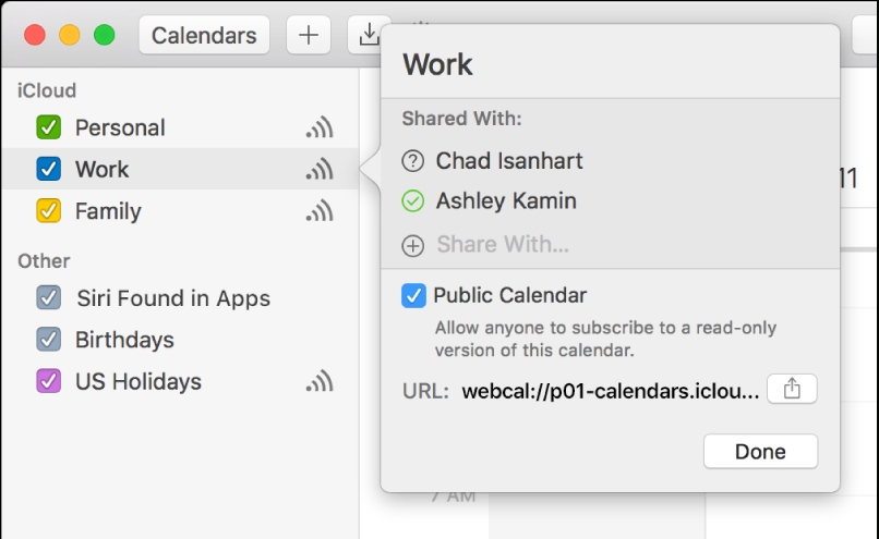 Share Icloud Calendars On Mac - Apple Support