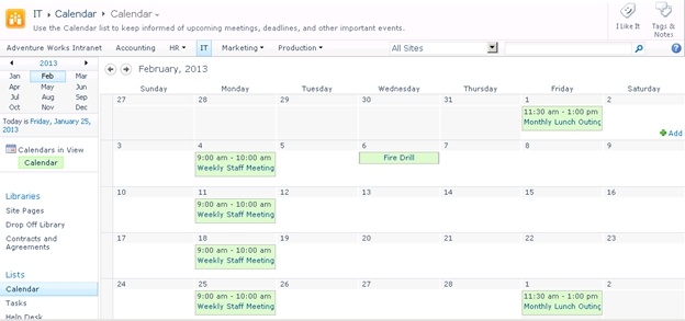 Sharepoint Calendar Overlay With A Library Or Other List