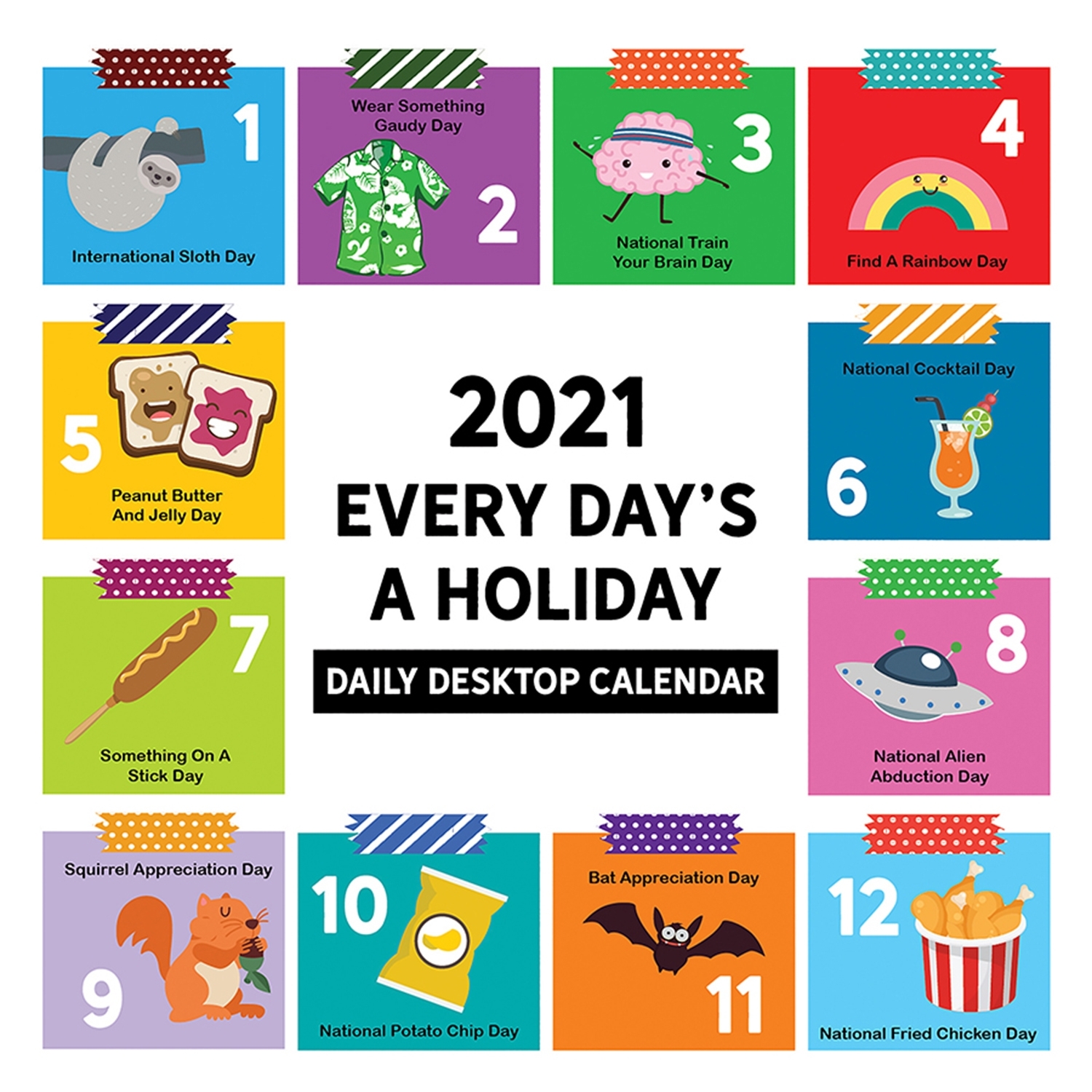 Tf Publishing 12-Month Daily Page-A-Day Desk Calendar, 5 1