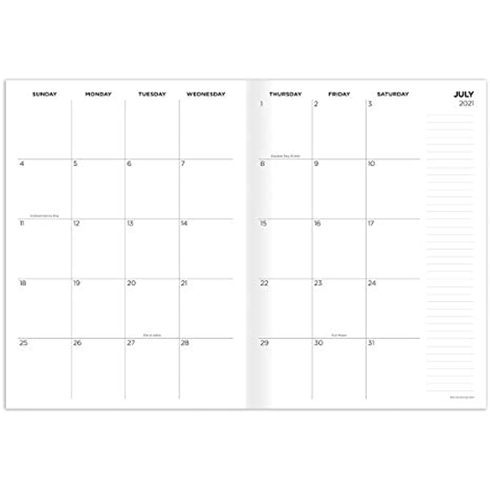 Tf Publishing 2021 Fade To Black Metallic Monthly Planner