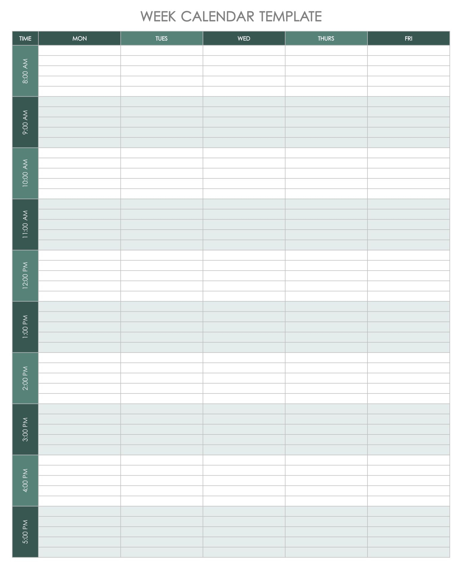 10 Best 2 Week Printable Calendar Weekly With Time