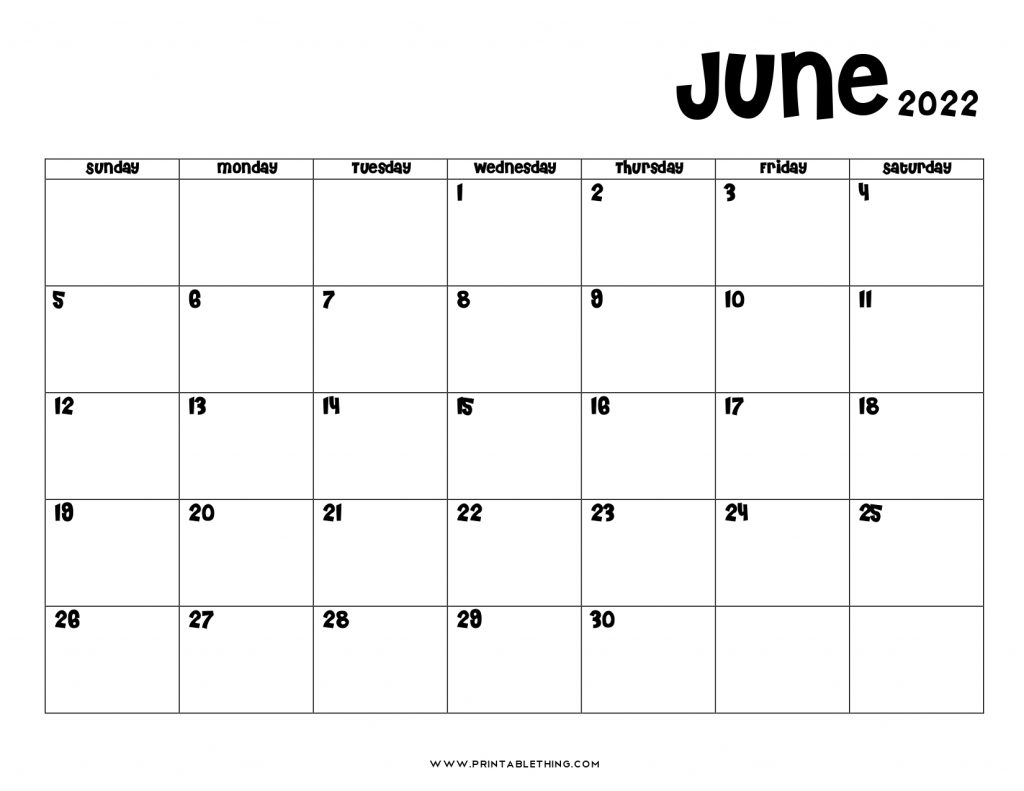 19+ June 2022 Calendar | Printable Pdf, Us Holidays, Blank