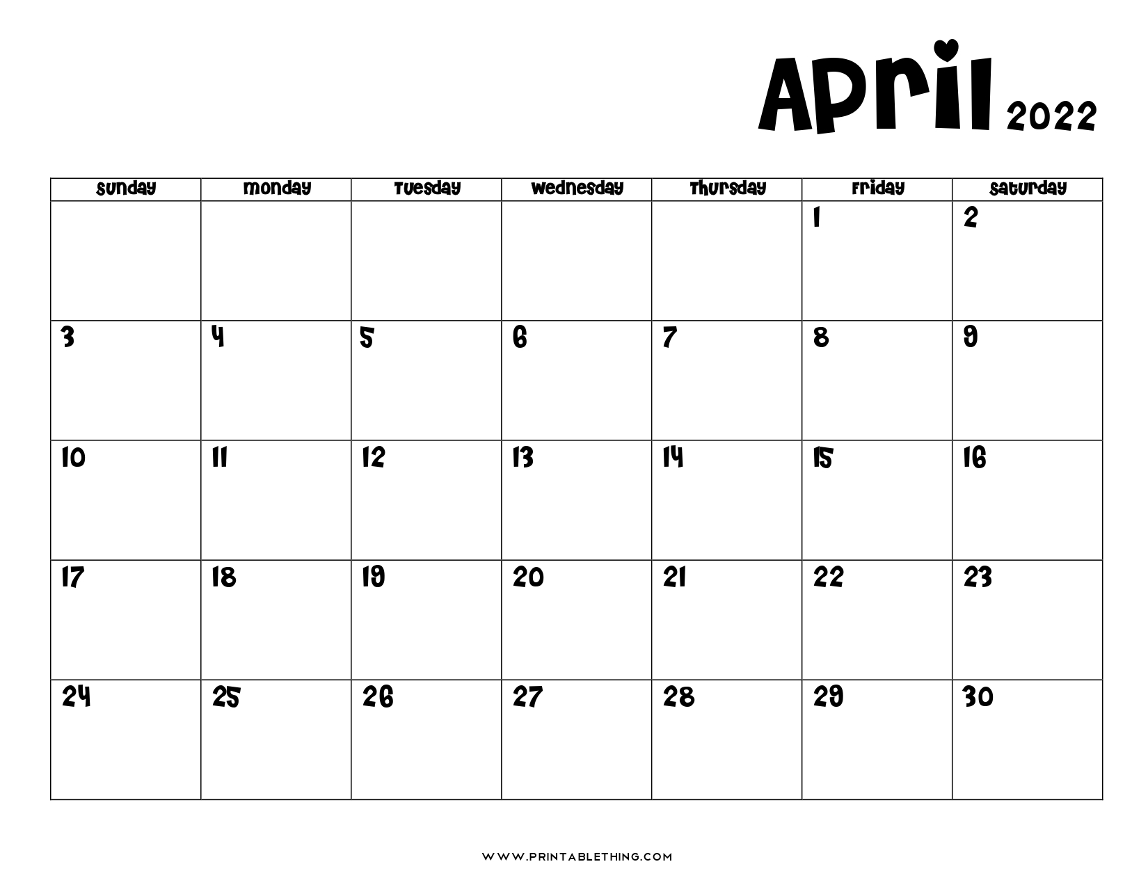 20+ April 2022 Calendar | Printable, Pdf, Us Holidays