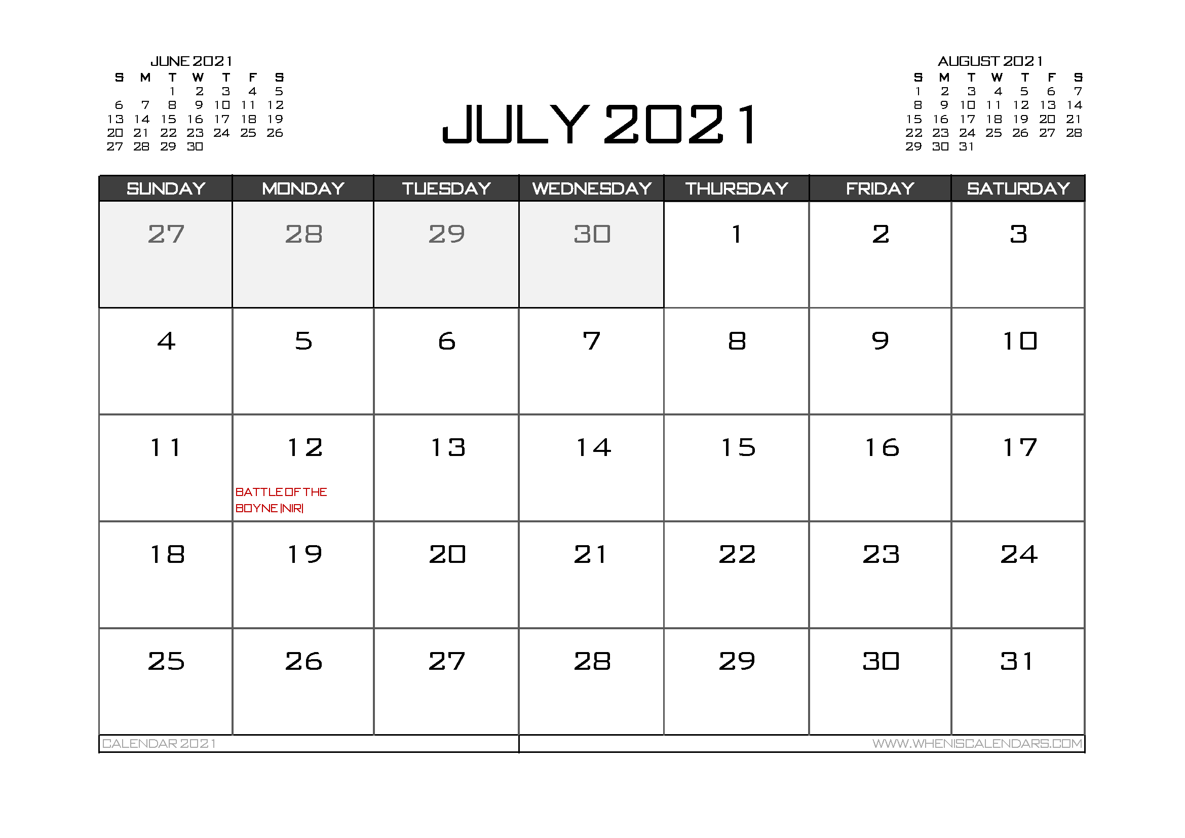 20+ Public Holidays 2021 - Free Download Printable