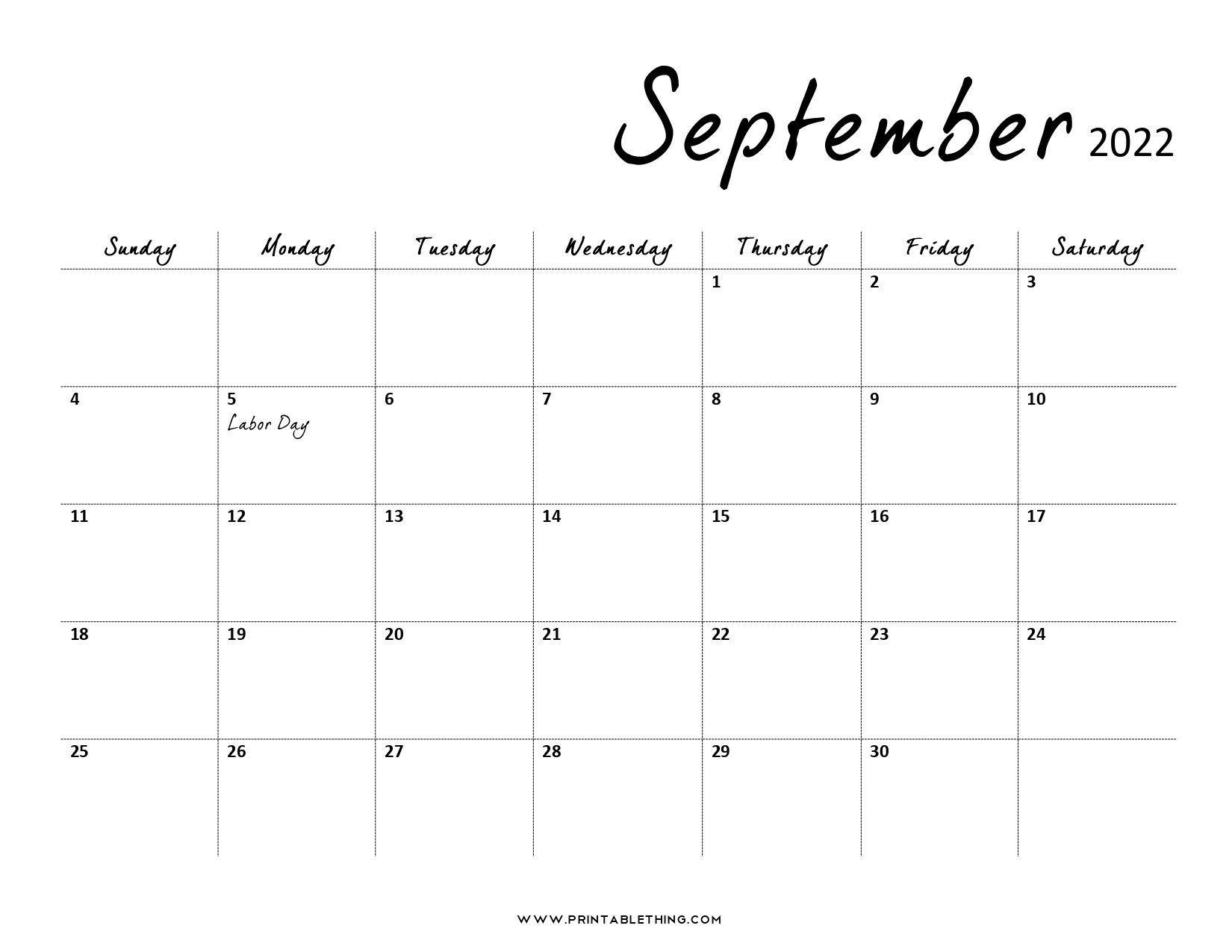 20+ September 2022 Calendar | Printable, Pdf, Us Holidays