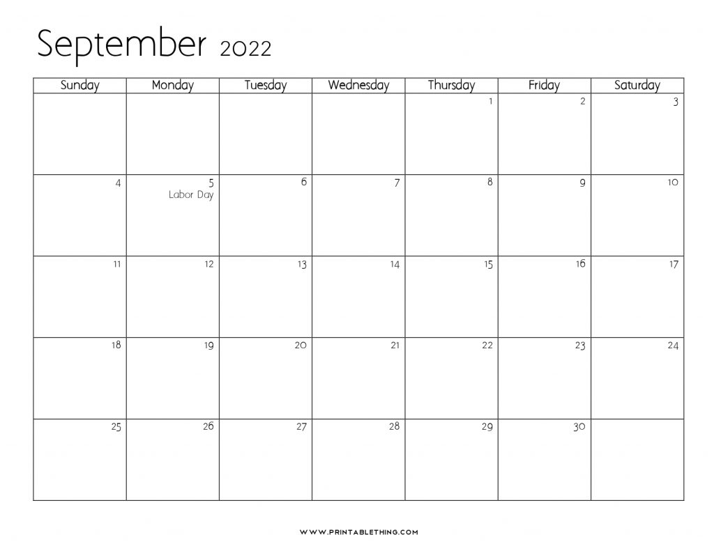 20+ September 2022 Calendar | Printable, Pdf, Us Holidays