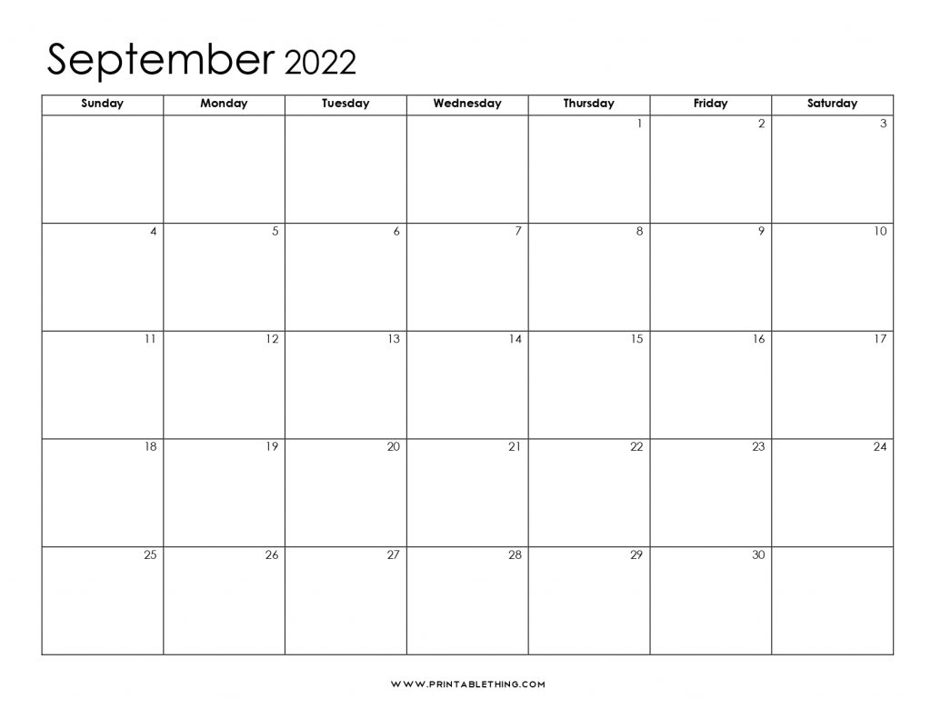 20+ September 2022 Calendar | Printable, Pdf, Us Holidays