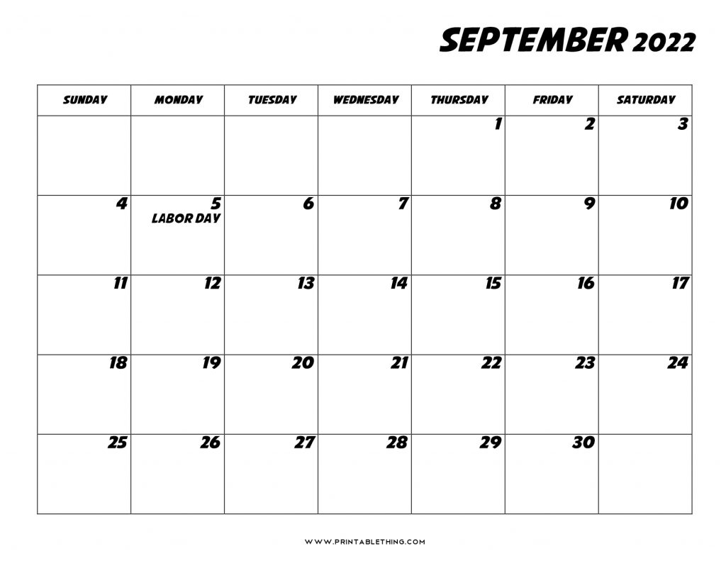 20+ September 2022 Calendar | Printable, Pdf, Us Holidays