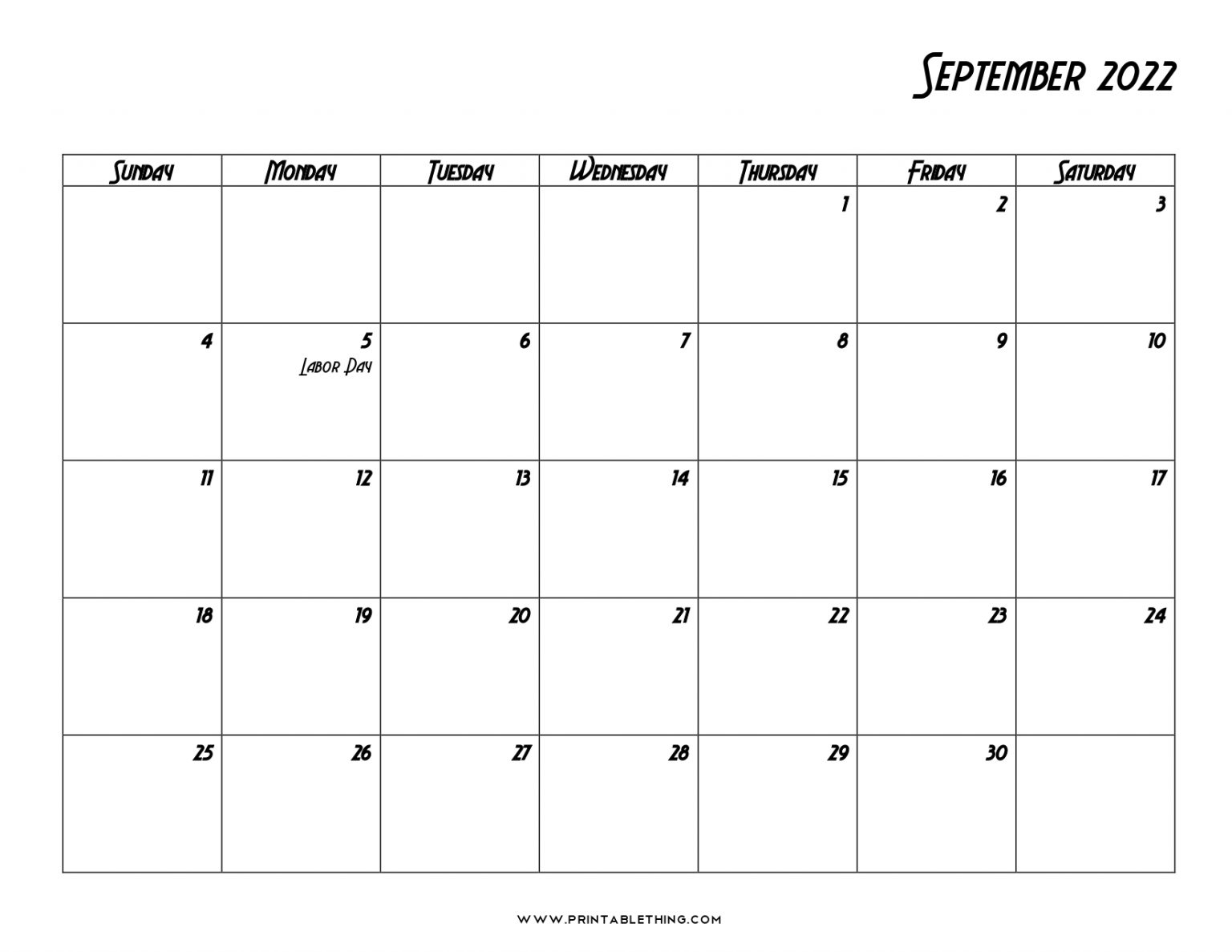 20+ September 2022 Calendar | Printable, Pdf, Us Holidays