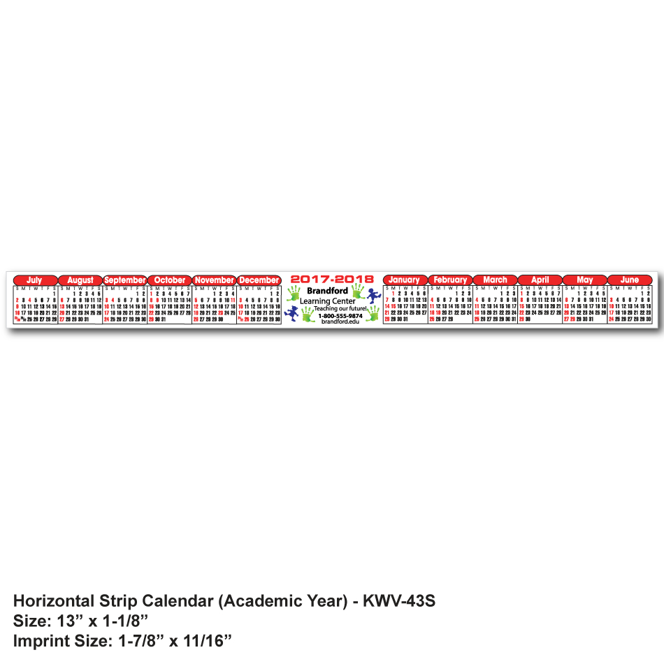 Printable Monitor Calendar Strips Month Calendar Printable