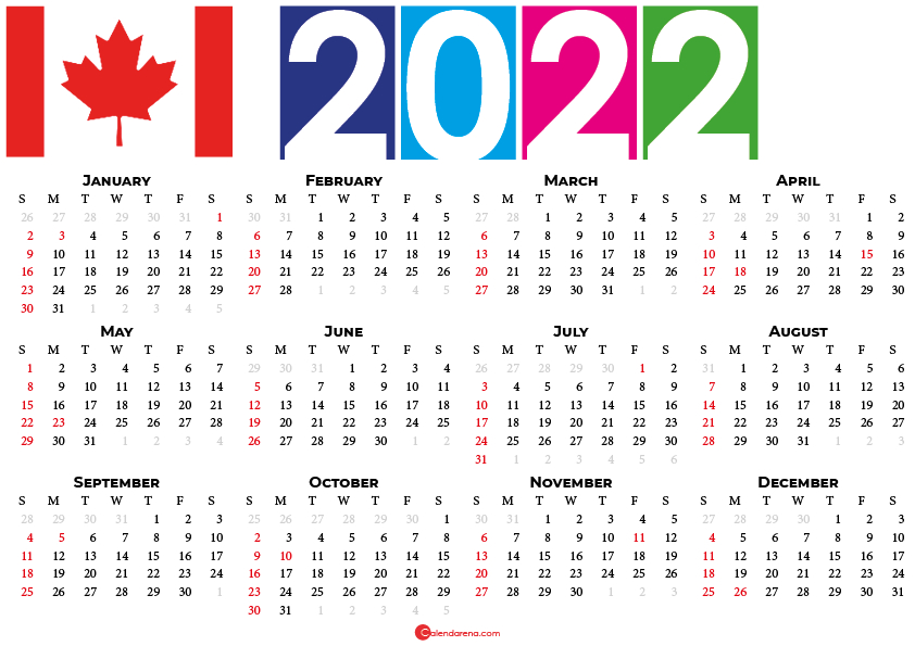 2022 Calendar Canada In 2021 | Calendar, Words, Canada