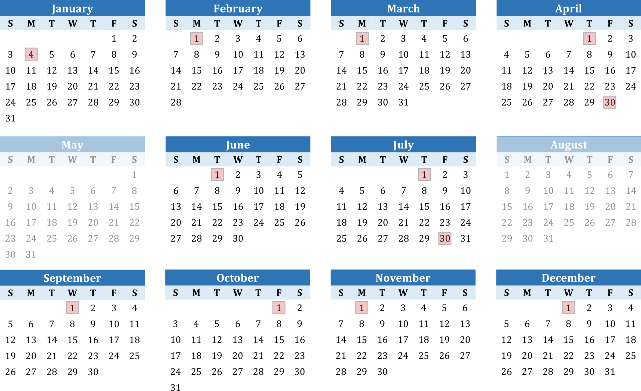 2022 Calendar Federal Holidays