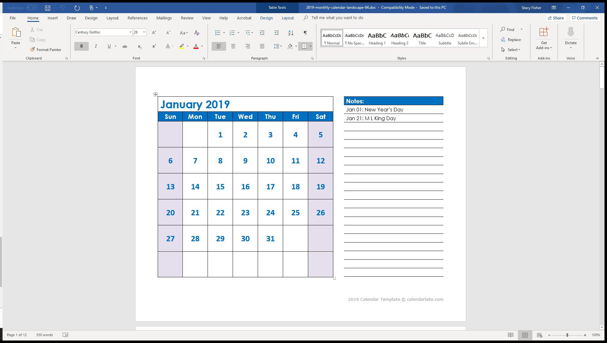 8 Top Place To Find Free Calendar Templates For Word