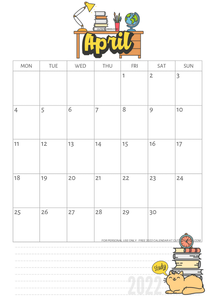 April-2022-School-Calendar-Freeprintable - Cute Freebies