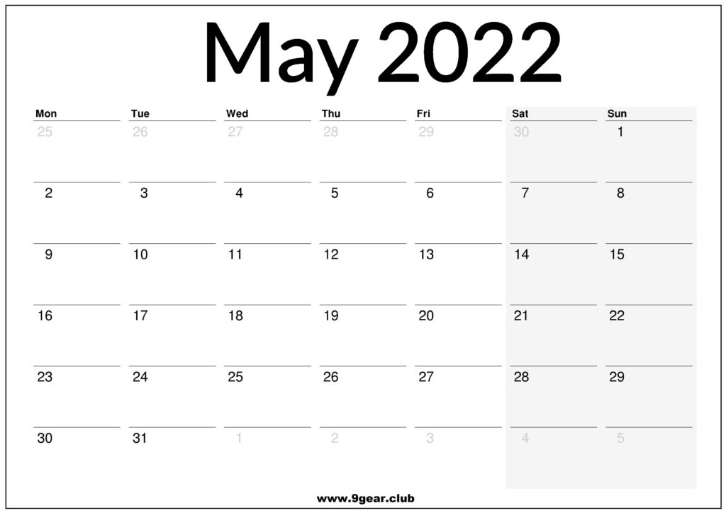April May June 2022 Uk Calendar Printable - Printable