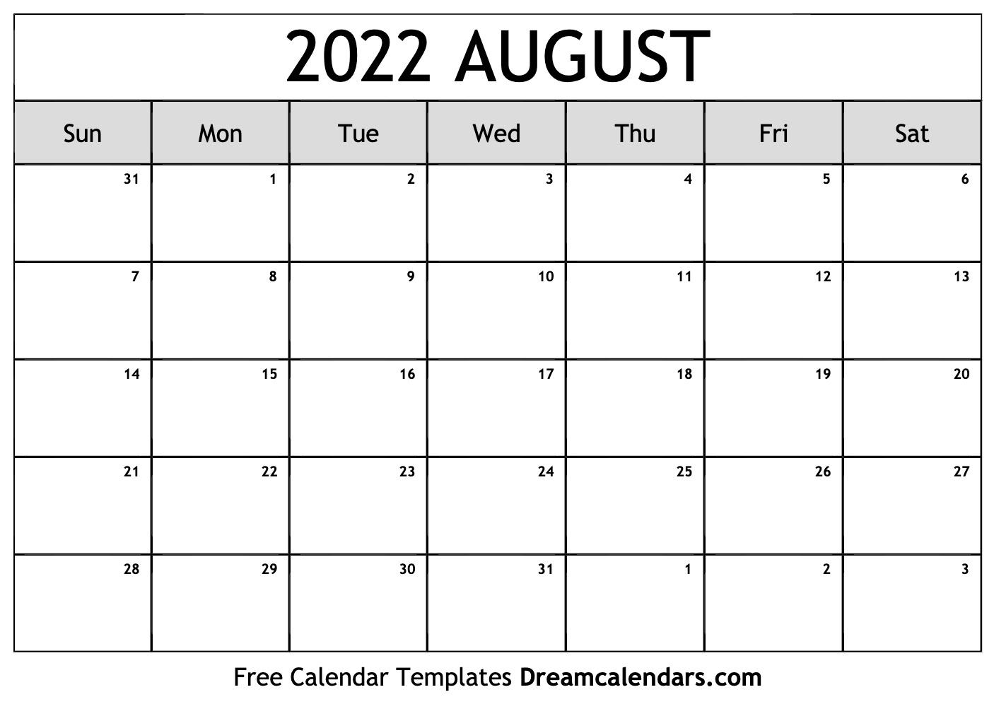 August 2022 Calendar Printable Free - November Calendar 2022