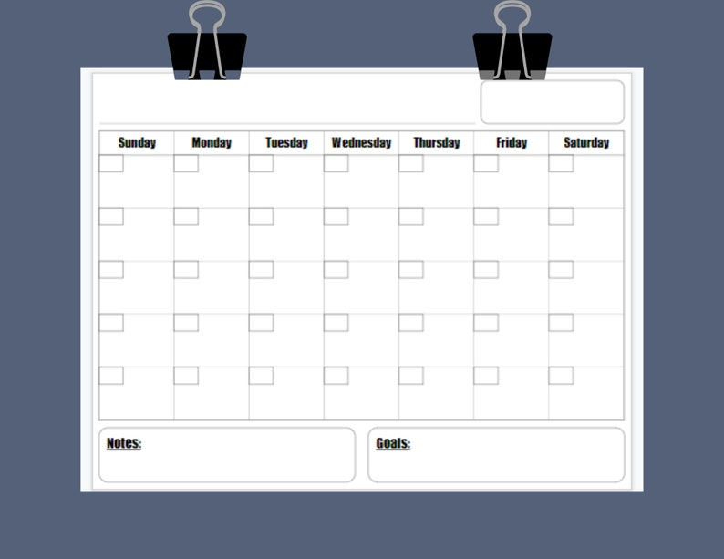 Free 8.5 X 11 Calendars Month Calendar Printable