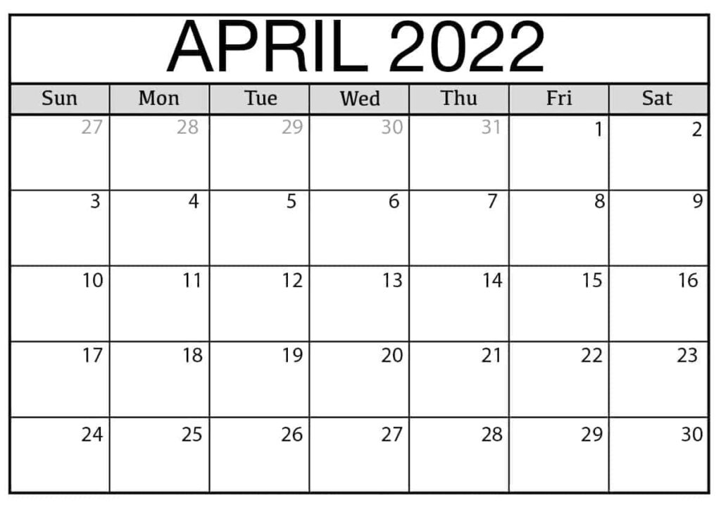 Calendar 2022 April Malayalam - Latest News Update