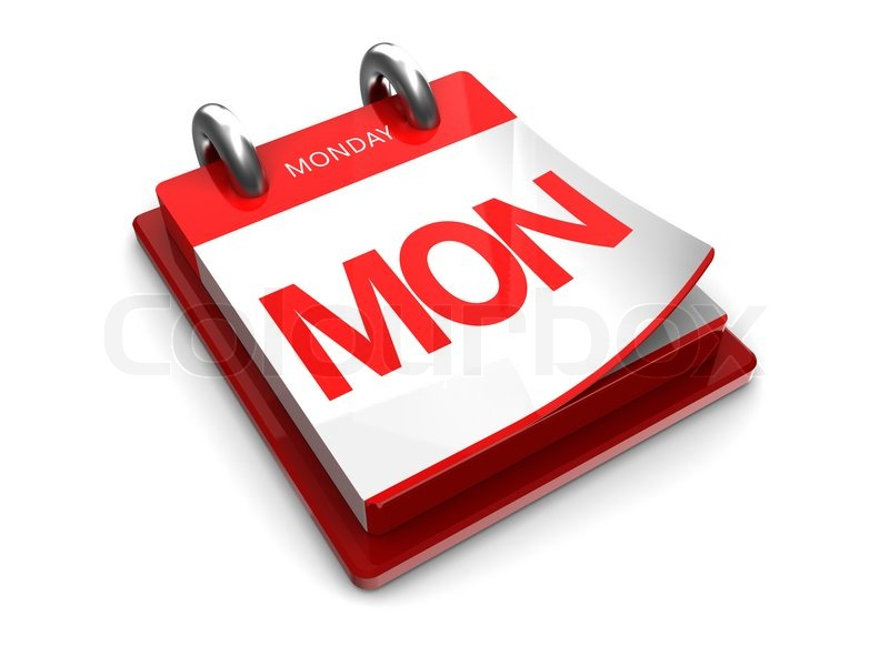 Calendar Icon Of Monday | Stock Photo | Colourbox
