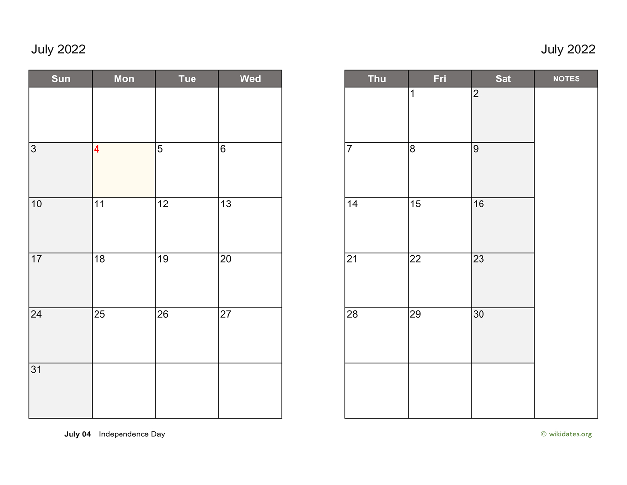 Calendar Of Events For July 2, 2022 | April Calendar 2022